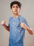 Boys Printed Slim Fit Crew Neck T-shirt with TECHNOLITE