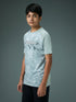 Boys Printed Slim Fit Crew Neck T-shirt with TECHNOLITE