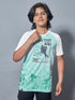 Boys Printed Slim Fit Crew Neck T-shirt with TECHNOLITE