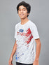 Boys Printed Slim Fit Crew Neck T-shirt with TECHNOLITE