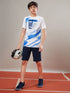 Boys Printed Slim Fit Crew Neck T-shirt with TECHNOLITE