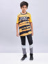 Boys Printed Slim Fit Crew Neck T-shirt with TECHNOLITE