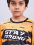 Boys Printed Slim Fit Crew Neck T-shirt with TECHNOLITE