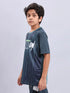 Boys Printed Slim Fit Crew Neck T-shirt with TECHNOLITE