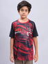 Boys Printed Slim Fit Crew Neck T-shirt with TECHNOLITE