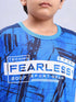 Boys Printed Slim Fit Crew Neck T-shirt with TECHNOLITE