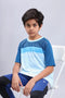 Boys Printed Slim Fit Crew Neck T-shirt with TECHNOLITE