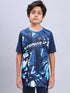Boys Printed Slim Fit Crew Neck T-shirt with TECHNOLITE