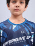 Boys Printed Slim Fit Crew Neck T-shirt with TECHNOLITE