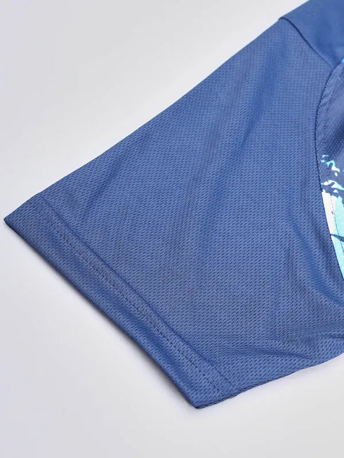 Boys Printed Slim Fit Crew Neck T-shirt with TECHNOLITE