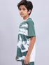 Boys Printed Slim Fit Crew Neck T-shirt with TECHNOLITE