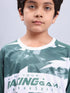 Boys Printed Slim Fit Crew Neck T-shirt with TECHNOLITE
