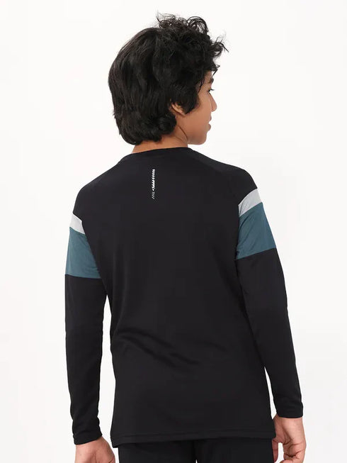 Boys Colorblock Slim Fit Crew Neck T-shirt with DOUBLE COOL