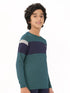 Boys Colorblock Slim Fit Crew Neck T-shirt with DOUBLE COOL