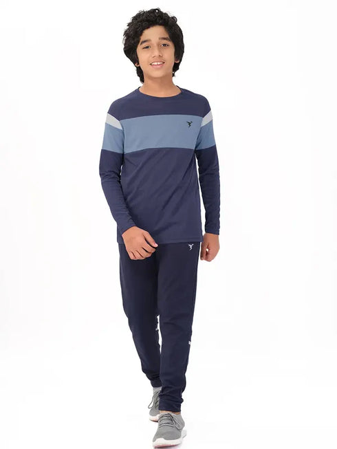 Boys Colorblock Slim Fit Crew Neck T-shirt with DOUBLE COOL