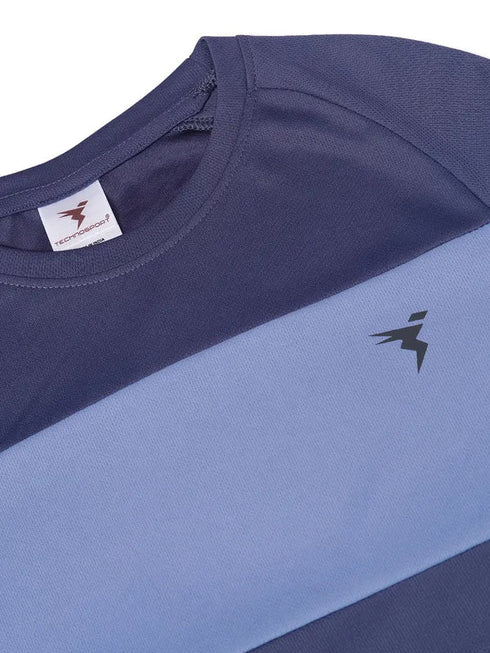 Boys Colorblock Slim Fit Crew Neck T-shirt with DOUBLE COOL