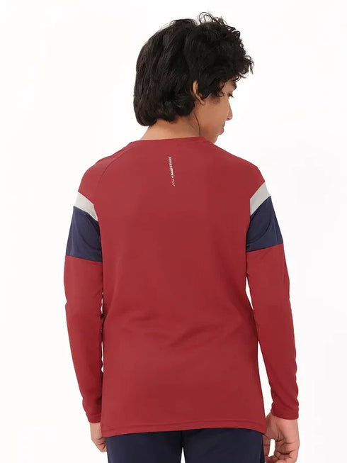 Boys Colorblock Slim Fit Crew Neck T-shirt with DOUBLE COOL