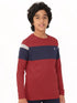 Boys Colorblock Slim Fit Crew Neck T-shirt with DOUBLE COOL