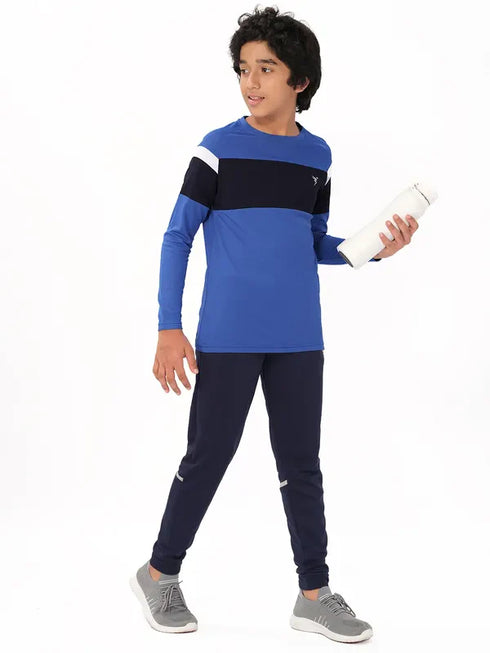Boys Colorblock Slim Fit Crew Neck T-shirt with DOUBLE COOL