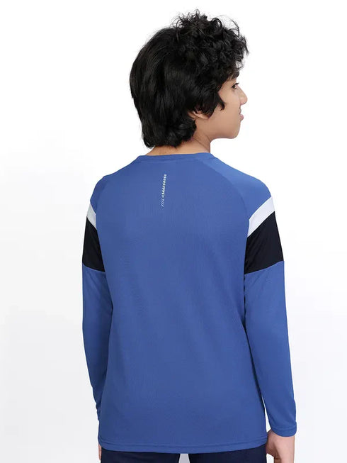 Boys Colorblock Slim Fit Crew Neck T-shirt with DOUBLE COOL