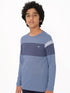 Boys Colorblock Slim Fit Crew Neck T-shirt with DOUBLE COOL