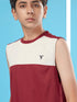 Boys Colorblock Slim Fit Round Neck T-shirt with TECHNO COOL+
