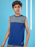 Boys Colorblock Slim Fit Round Neck T-shirt with TECHNO COOL+