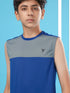 Boys Colorblock Slim Fit Round Neck T-shirt with TECHNO COOL+