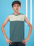 Boys Colorblock Slim Fit Round Neck T-shirt with TECHNO COOL+