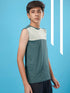 Boys Colorblock Slim Fit Round Neck T-shirt with TECHNO COOL+