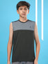 Boys Colorblock Slim Fit Round Neck T-shirt with TECHNO COOL+