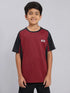 Boys Colorblock Slim Fit Crew Neck T-shirt with TECHNO COOL+