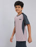 Boys Colorblock Slim Fit Crew Neck T-shirt with TECHNO COOL+