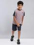 Boys Colorblock Slim Fit Crew Neck T-shirt with TECHNO COOL+