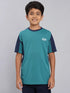 Boys Colorblock Slim Fit Crew Neck T-shirt with TECHNO COOL+