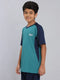 Boys Colorblock Slim Fit Crew Neck T-shirt with TECHNO COOL+