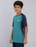 Boys Colorblock Slim Fit Crew Neck T-shirt with TECHNO COOL+