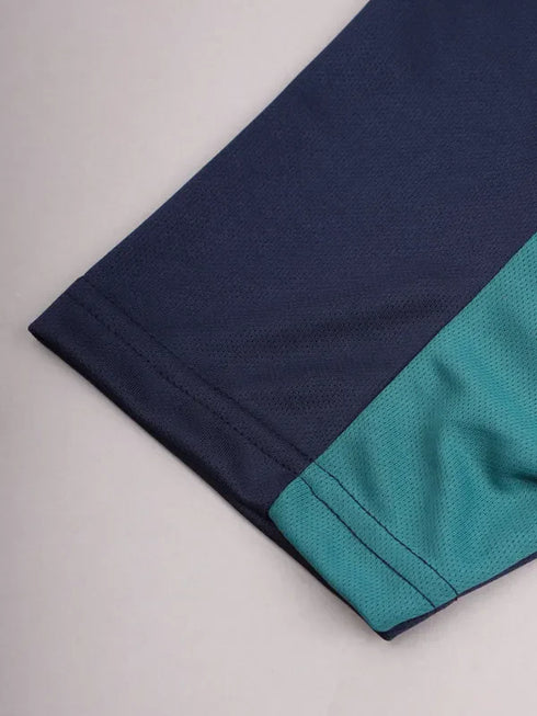 Boys Colorblock Slim Fit Crew Neck T-shirt with TECHNO COOL+