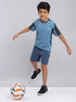 Boys Colorblock Slim Fit Crew Neck T-shirt with TECHNO COOL+