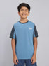 Boys Colorblock Slim Fit Crew Neck T-shirt with TECHNO COOL+