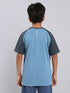 Boys Colorblock Slim Fit Crew Neck T-shirt with TECHNO COOL+