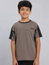 Boys Colorblock Slim Fit Crew Neck T-shirt with TECHNO COOL+