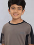 Boys Colorblock Slim Fit Crew Neck T-shirt with TECHNO COOL+