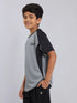 Boys Colorblock Slim Fit Crew Neck T-shirt with TECHNO COOL+