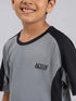 Boys Colorblock Slim Fit Crew Neck T-shirt with TECHNO COOL+