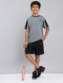 Boys Colorblock Slim Fit Crew Neck T-shirt with TECHNO COOL+