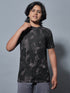 Boys Printed Slim Fit Round Neck Sports T-shirt with TECHNOCOOL+