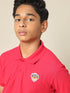 Boys Colorblock Slim Fit Polo T-shirt with MATPIQ