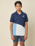 Boys Colorblock Slim Fit Polo T-shirt with MATPIQ