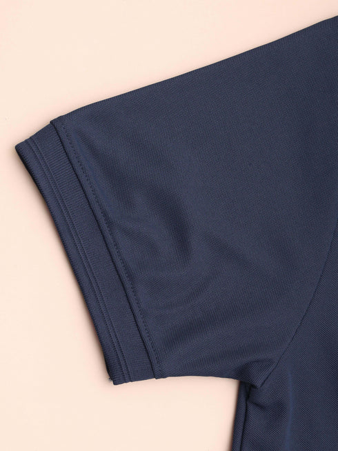 Boys Colorblock Slim Fit Polo T-shirt with MATPIQ